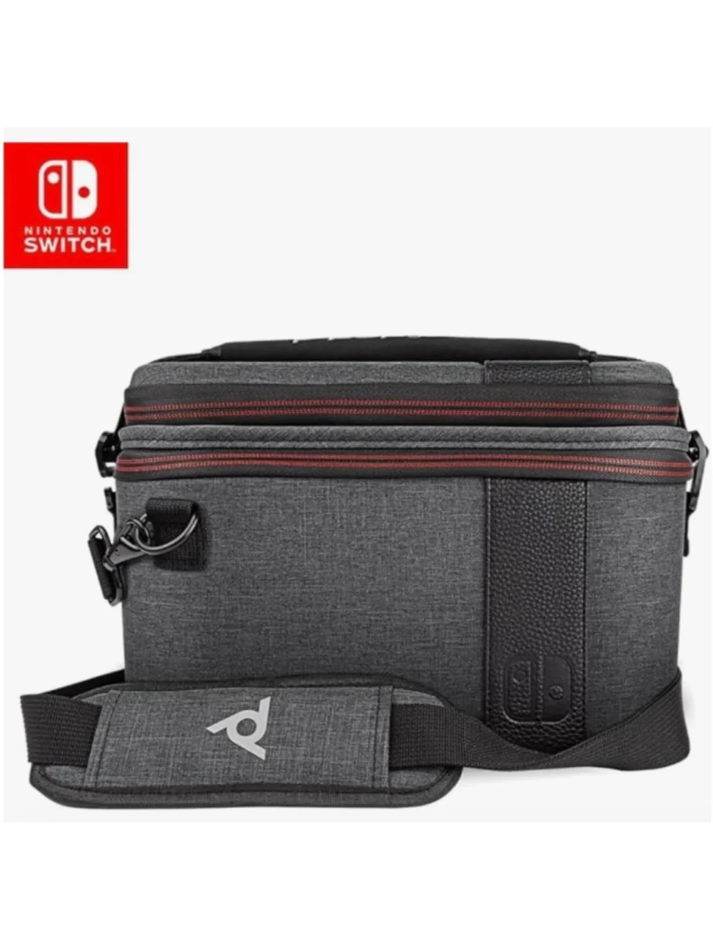 Nintendo Switch PDP Overnight Case Gray Travel Bag, New